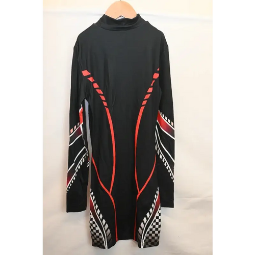 Shein Black Racing Print Mini Dress