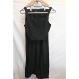 Shein Teen Black Corset Bodice Midi Dress