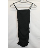 Shein Teen Black Ruched Bodycon Dress