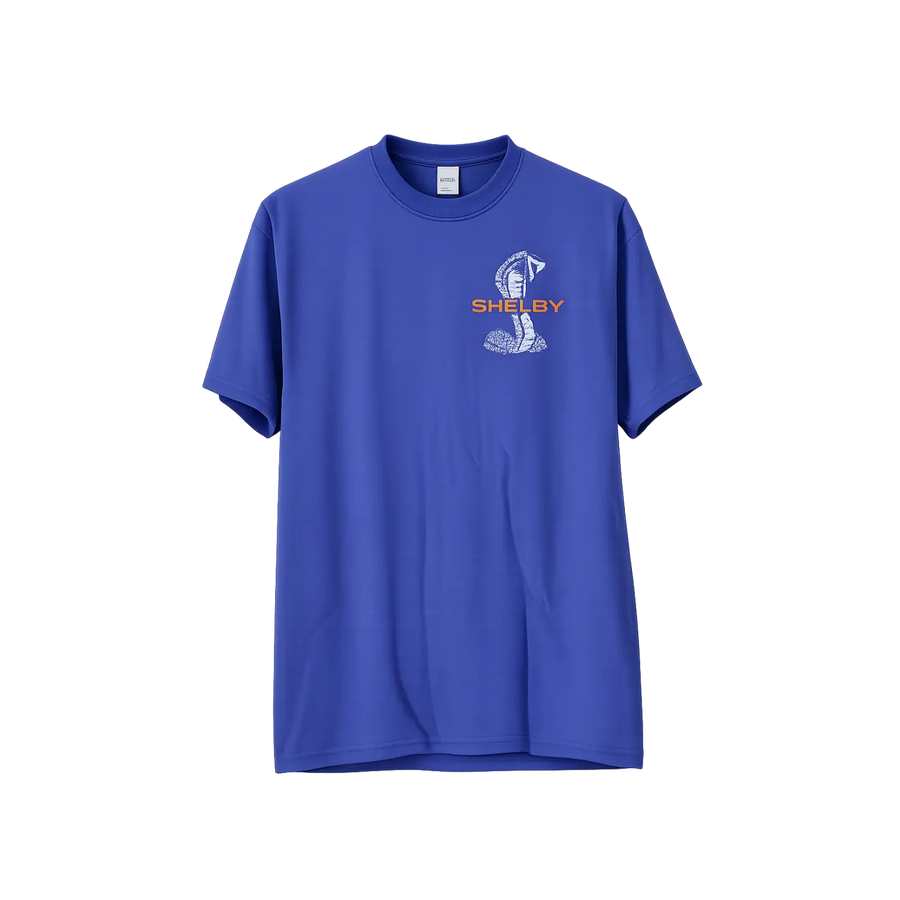 Shelby Cobra Vintage Graphic Men’s T-Shirt – Royal Blue - Men’s Graphic T-Shirt