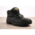 SiteSafe Men’s Black Safety Work Boots – Industrial Steel Toe Lace-Up Boots
