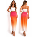 Sunset Ombre Maxi Skirt - Maxi Skirt / Casual Skirt / Summer Skirt