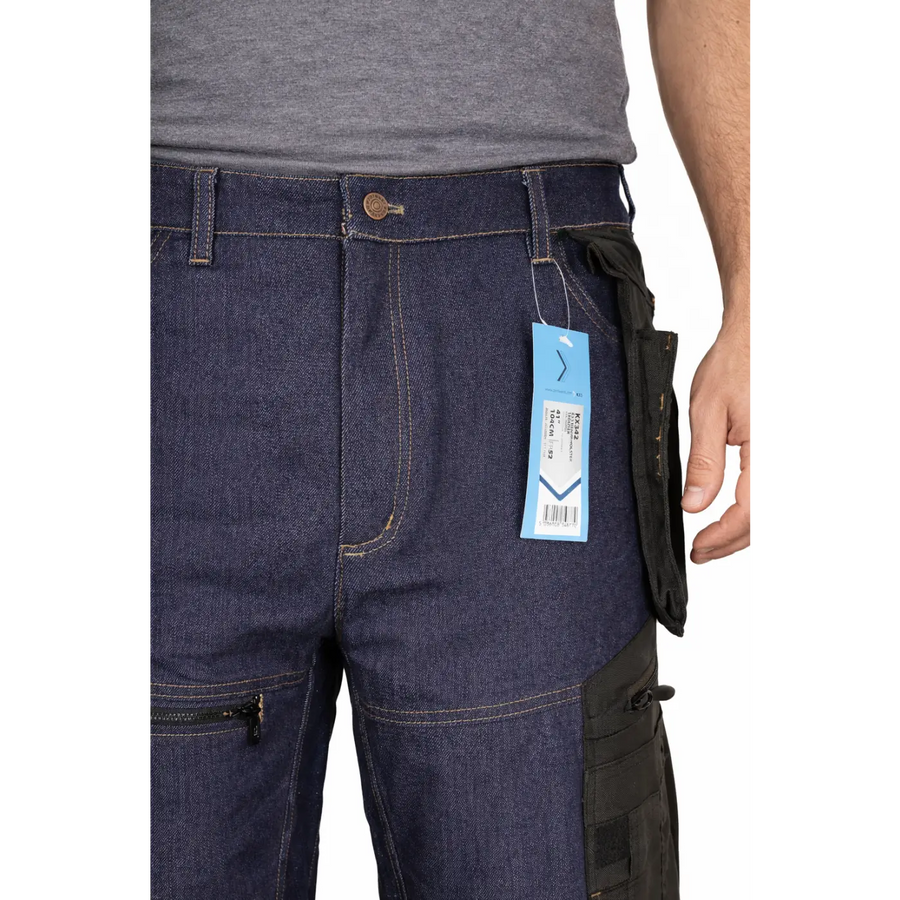 TitanFlex™ Utility Work Jeans – Reinforced Multi-Pocket Performance Pants