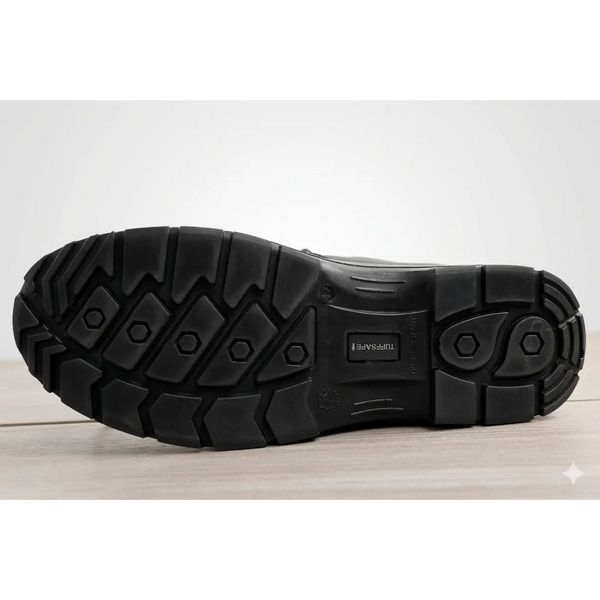 TUFFSAFE Men’s Black Steel Toe Safety Work Boots