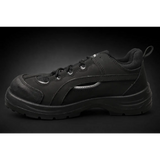 TuffSafe Steel Toe Safety Shoes – Anti-Slip Lightweight Work Sneakers (Black)