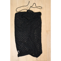 Women’s Black Crochet Knit Beach Cover-Up Dress