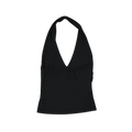 Women’s Black Halter Tankini Swim Top