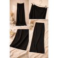 Women’s Black High-Waist Maxi Skirt – Elegant Slim Fit Stretch Skirt - Skirts