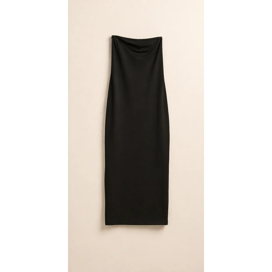 Women’s Black High-Waist Maxi Skirt – Elegant Slim Fit Stretch Skirt - Skirts
