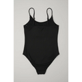 Women’s Black Ribbed One-Piece Swimsuit