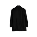 Women’s Black Tailored Coat – Classic Longline Blazer Jacket