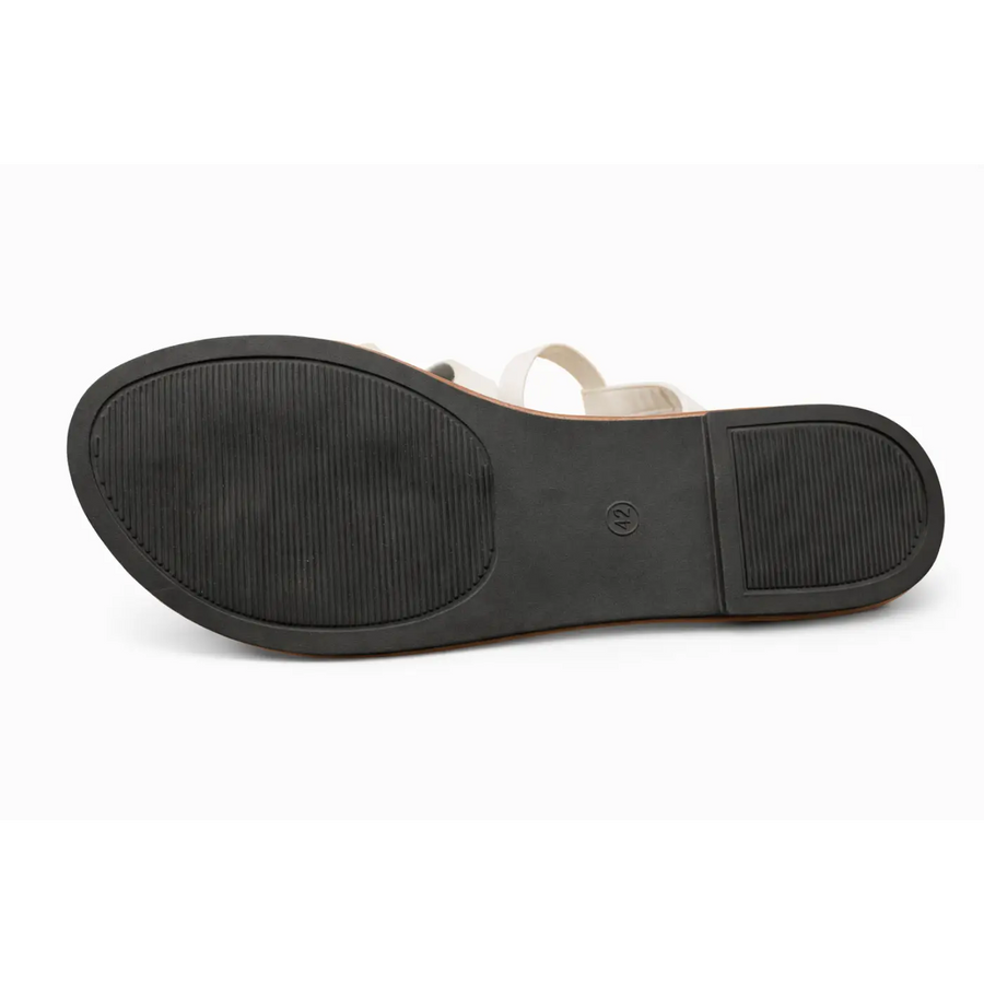 Women’s Flat Strap Sandals – Casual Summer Cross-Strap Comfort Sandals