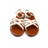 Women’s Flat Strap Sandals – Casual Summer Cross-Strap Comfort Sandals