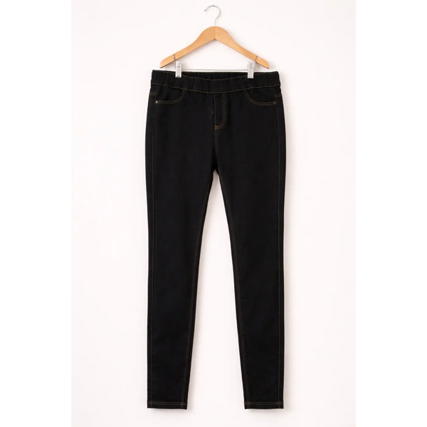 Women’s High-Waisted Stretch Skinny Jeans – Sculpting Slim Fit Denim (Black) - Jeans