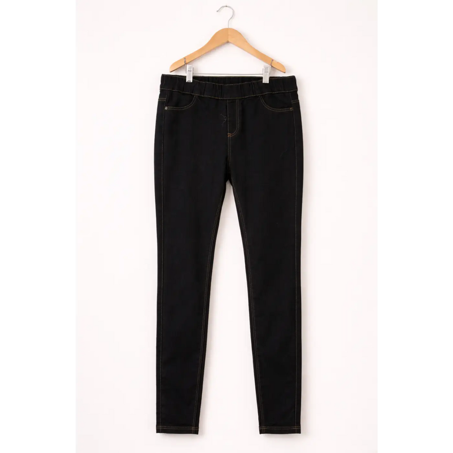 Women’s High-Waisted Stretch Skinny Jeans – Sculpting Slim Fit Denim (Black) - Jeans