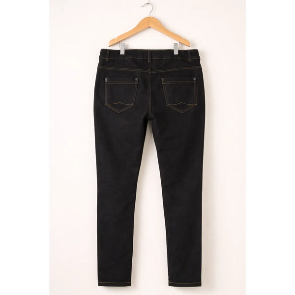 Women’s High-Waisted Stretch Skinny Jeans – Sculpting Slim Fit Denim (Black) - Jeans