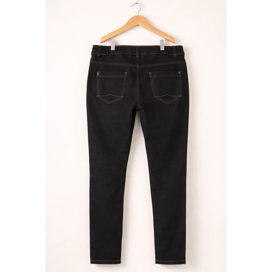 Women’s High-Waisted Stretch Skinny Jeans – Sculpting Slim Fit Denim (Black) - Jeans