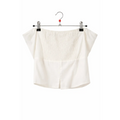 Women’s Off-Shoulder Smocked Top – Flowy Sleeve Summer Blouse - Top / Blouse