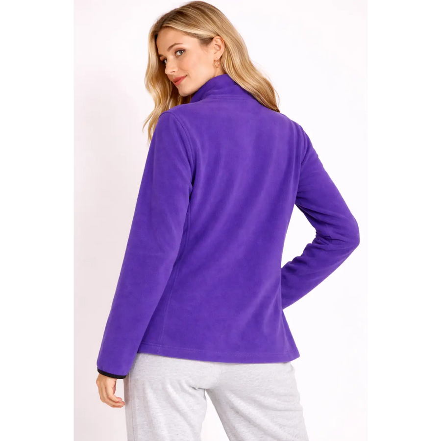 Women’s Purple Full Zip Fleece Jacket - Women’s Jacket
