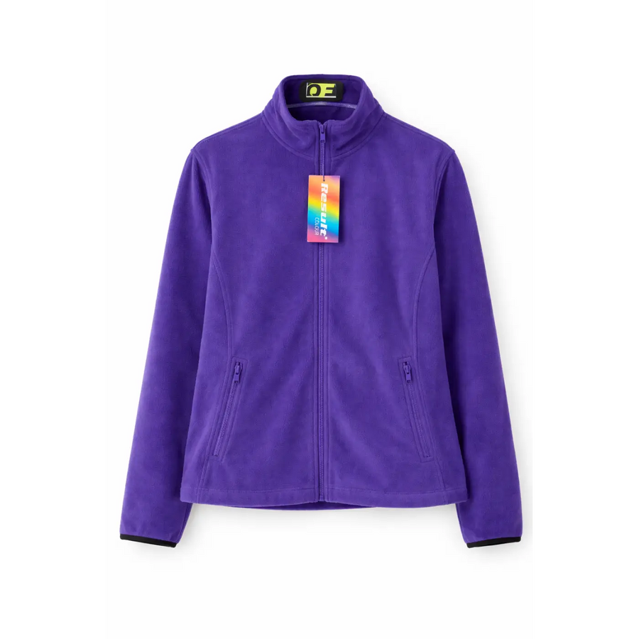Women’s Purple Full Zip Fleece Jacket - Women’s Jacket