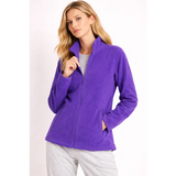 Women’s Purple Full Zip Fleece Jacket - Women’s Jacket