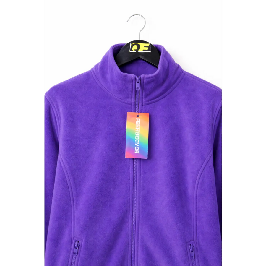 Women’s Purple Full Zip Fleece Jacket - Women’s Jacket