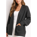 Women’s Ribbed Knit Cropped Cardigan – Open Front Lightweight Sweater