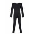 Women’s Ribbed Long Sleeve Bodycon Jumpsuit – Black - Jumpsuits & Rompers