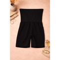 Women’s Strapless Shapewear Romper – Tummy Control Seamless Body Shaper Shorts (Black) - Shapewear