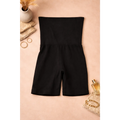 Women’s Strapless Shapewear Romper – Tummy Control Seamless Body Shaper Shorts (Black) - Shapewear