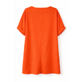 Women’s V-Neck Shift Dress – Casual Short Sleeve Mini Dress - Dresses