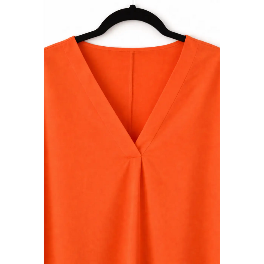 Women’s V-Neck Shift Dress – Casual Short Sleeve Mini Dress - Dresses