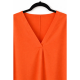 Women’s V-Neck Shift Dress – Casual Short Sleeve Mini Dress - Dresses